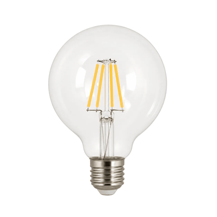 4W Dimmable Clear G95 Filament LED Bulb  E27, 2700K Warm White