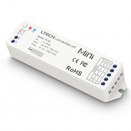 LED Strip Light - F4 RF RGBW Receiver 4x3A