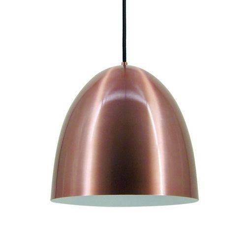 Hype Brushed Copper Pendant Light - Adjustable Height