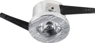 LED Cabinet Light - 230V 1 Watt Brushed Aluminium