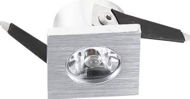 LED Cabinet Light - 230V 1 Watt Brushed Aluminium