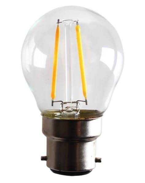 LED Bulb - 2W Filament LED Golf Ball (G45) - B22 / Cool White (4000K)