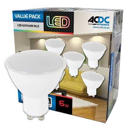 LED Down Light - 6W GU10 Value Pack