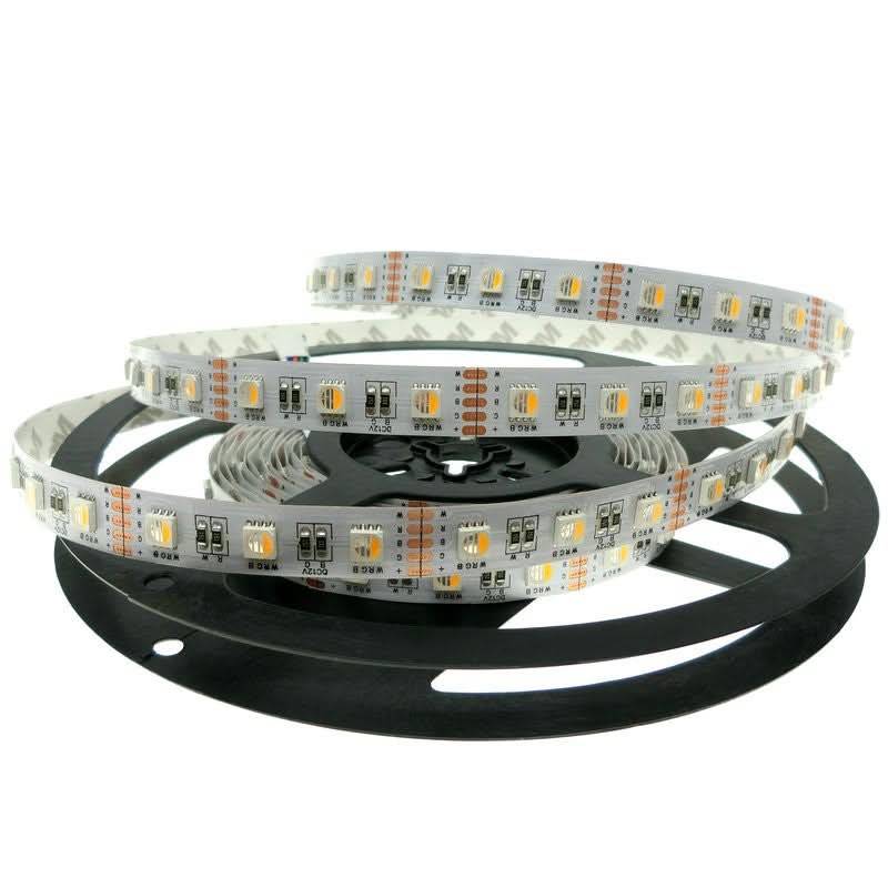 RGBW LED Striplight 12V - (5m Roll) - Waterproof / RGB+WW