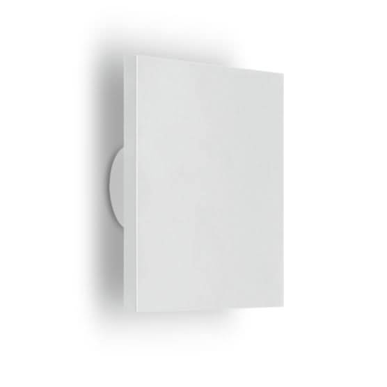 Focal Square White Backlit LED Wall Light (Coastal)