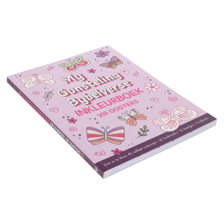 My Gunsteling Bybelverse Inkleurboek Vir Dogters