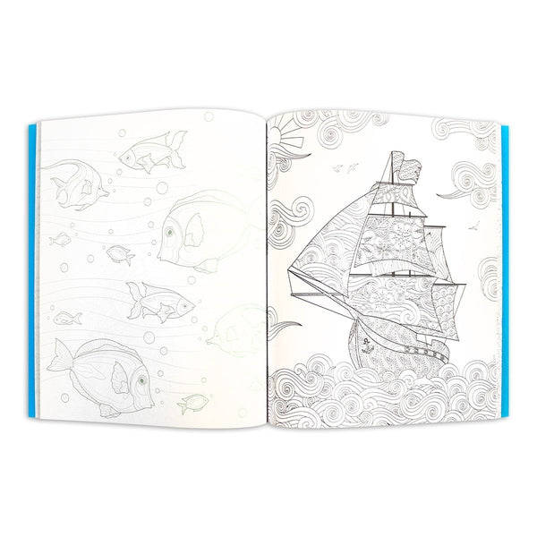 Adult Colouring Book - Seaside Serenity
