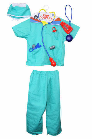 Doctor Scrubs Set with Accessories (Kids Costumes)