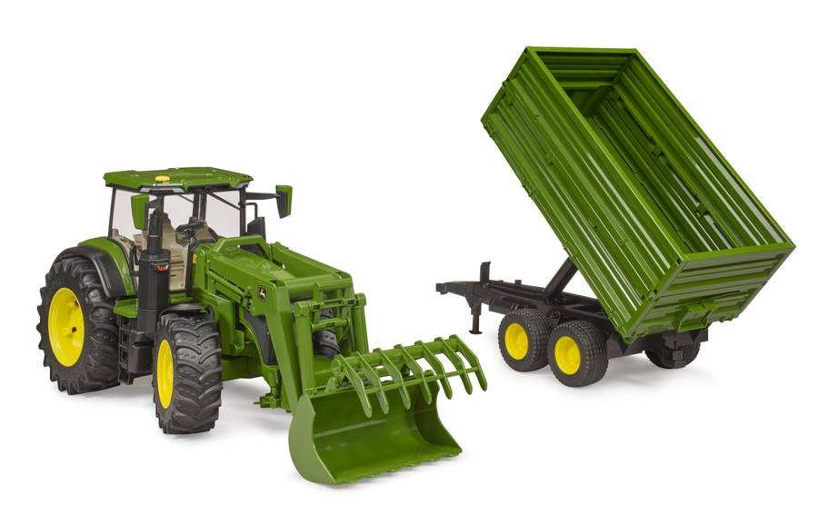 John Deere 7R 350 with Frontloader & Tipper Bruder