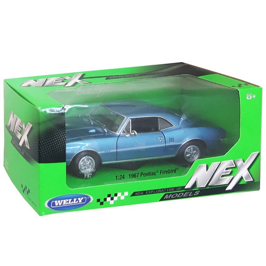 Pontiac Firebird Blue 1967 (scale 1 : 24)