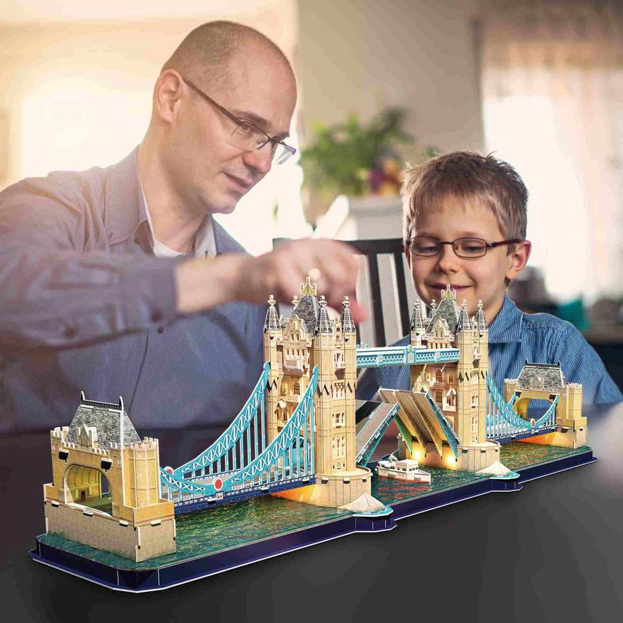 Puzzle 3D Tower Bridge with LED Unit 222pc