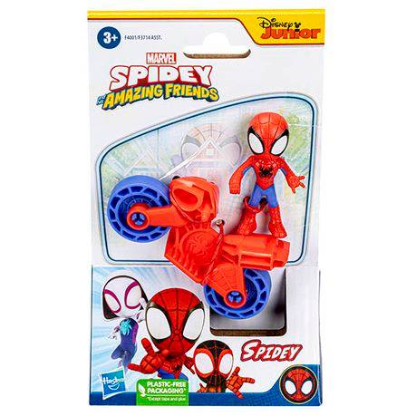 Spidey & Amazing Friends - Bike & Spiderman Figurine