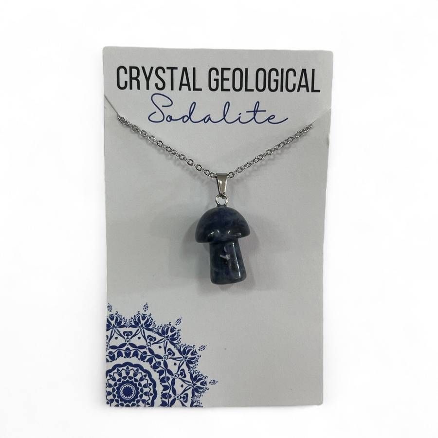 Assorted Gemstone Mushroom Necklaces