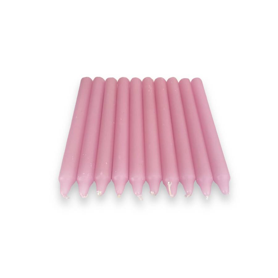Assorted Dipped Candles - Pack of 10 - 17cm