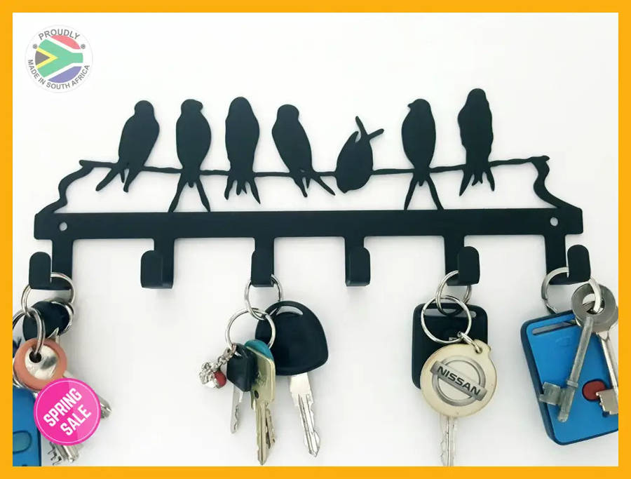 Birds on a branch 6 hook key hook