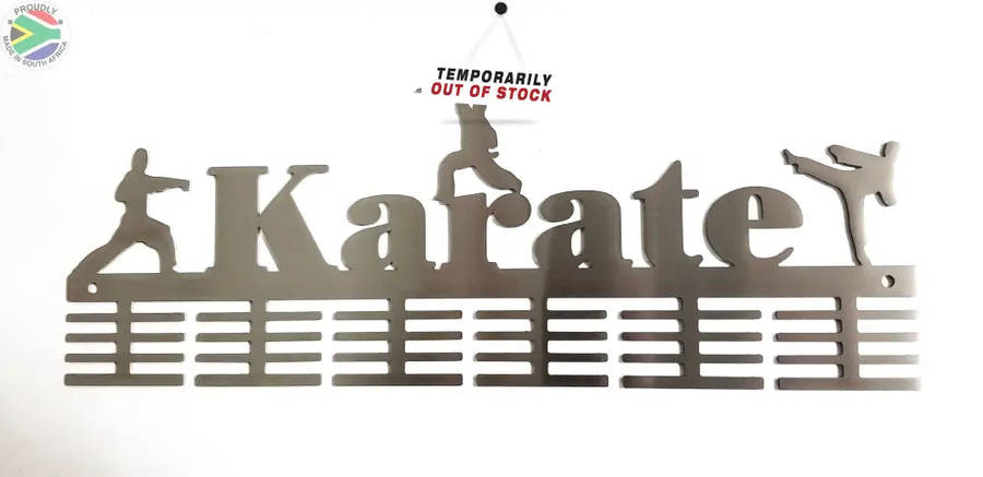 Karate 3 figure 48 tier medal hanger