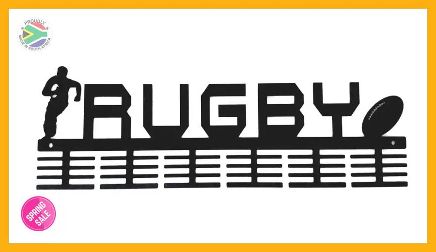 Rugby figures 48 tier medal hanger