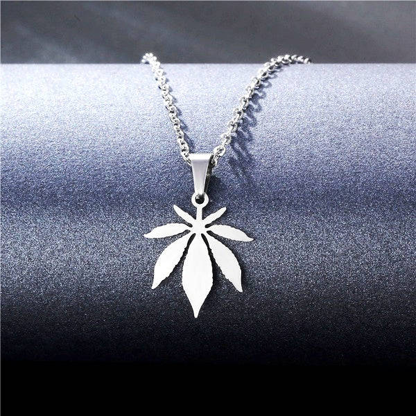 ASHA CRAFT - CANNABIS Pendant Chain Necklace LASTS FOREVER!