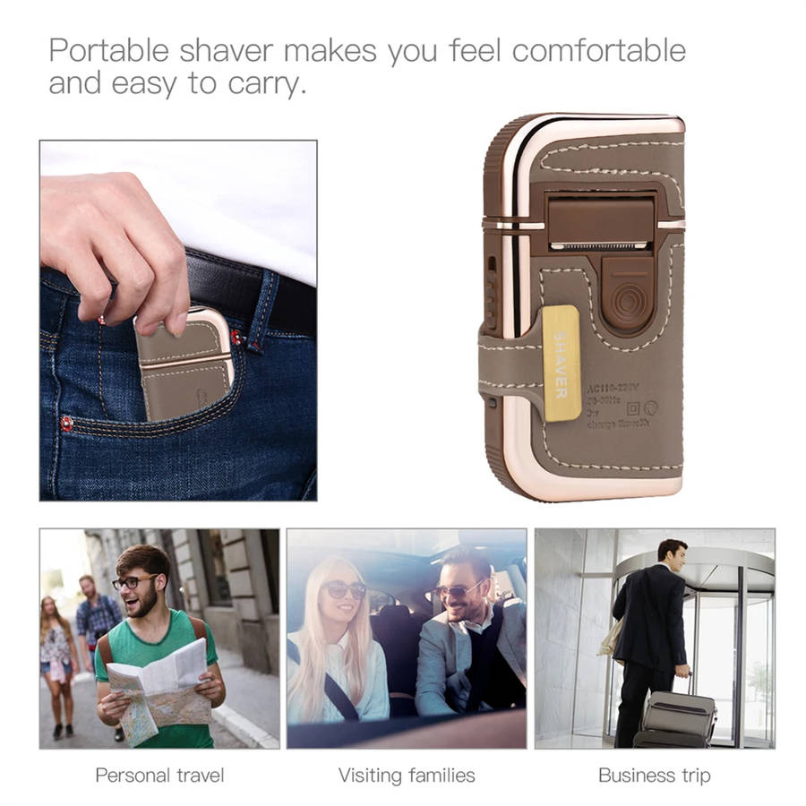 Rechargeable 2-in-1 Cordless Men's Electric Shaver