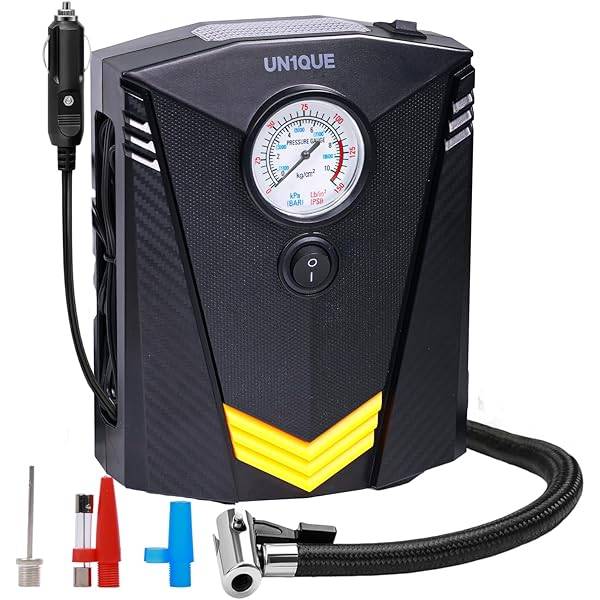 Air Compressor for Car Auto Pump with LED Light DC 12V