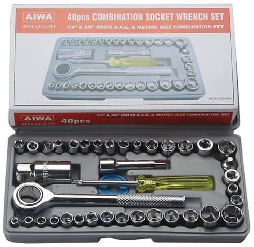 40 Piece Combination Socket Wrench Set
