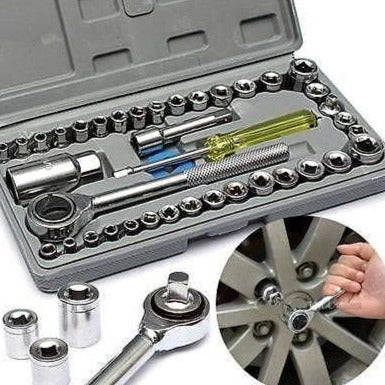 40 Piece Combination Socket Wrench Set