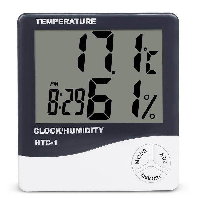 Temperature Humidity Meter And Clock - LED Time Temperature - Very handy