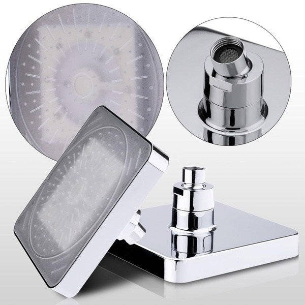 VERY COOL - 7 in 1 COLOUR CHANGING LED Rainfall Shower Head