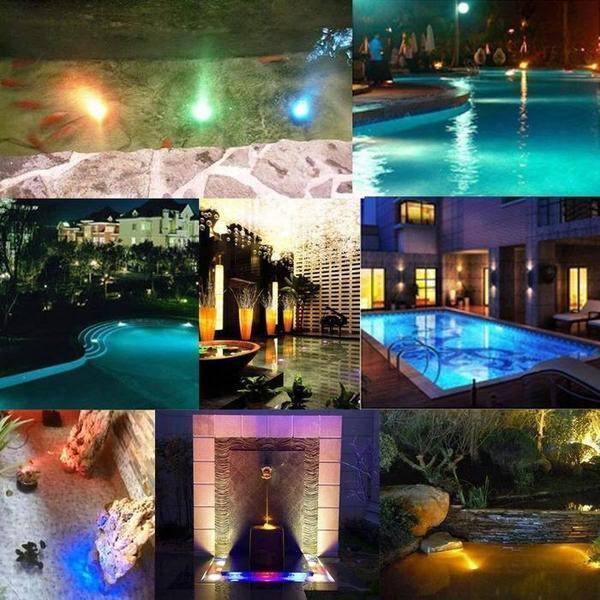 Underwater Submersible Waterproof 10 Led Light with Remote for Swimming Pool / Jacuzzi Etc