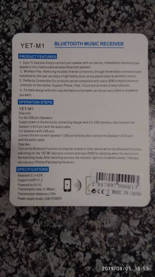 USB Bluetooth Music Receiver