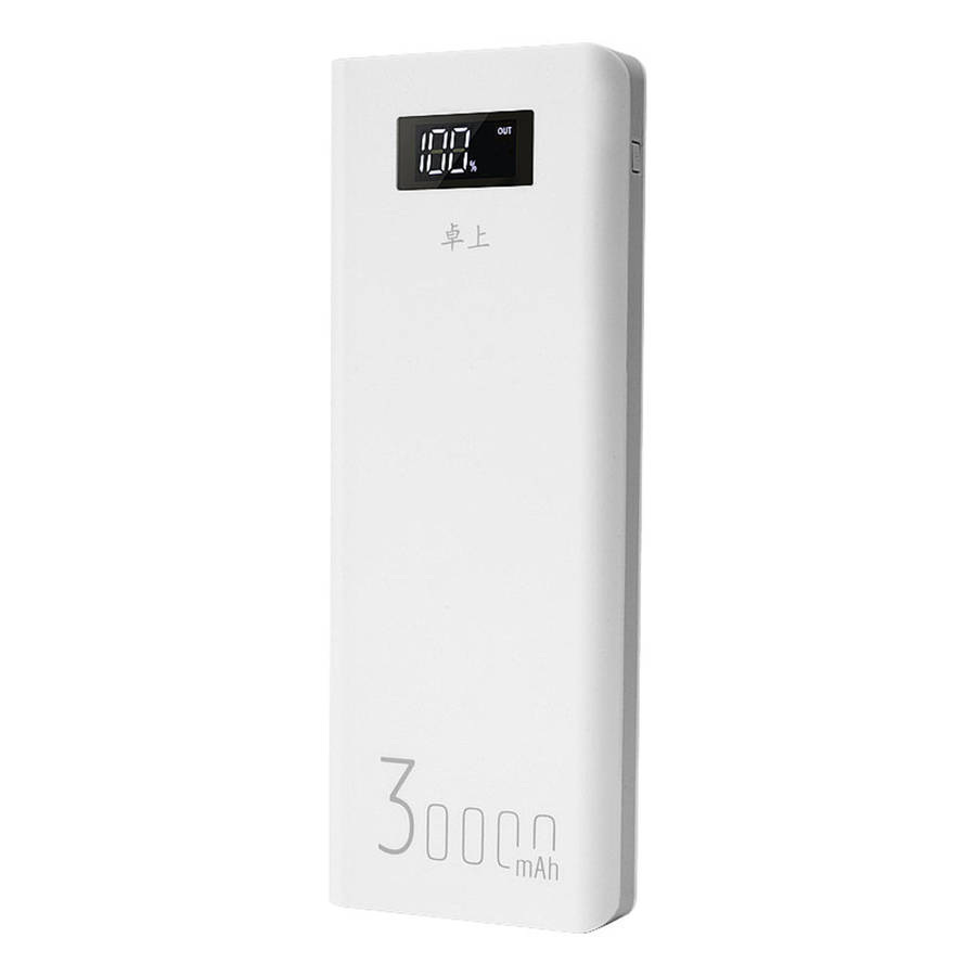 Bakeey 30000mAh Portable Fast Charging LED Lighting Power Bank - Grey