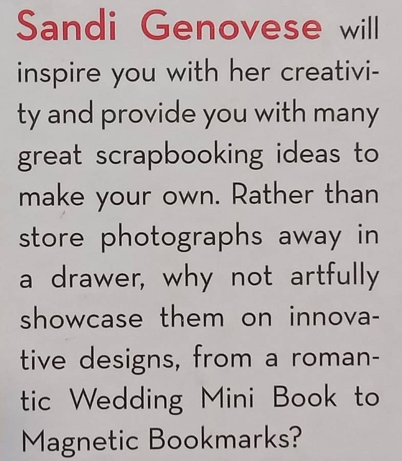 Designer Scrapbooks | Sandi Genovese