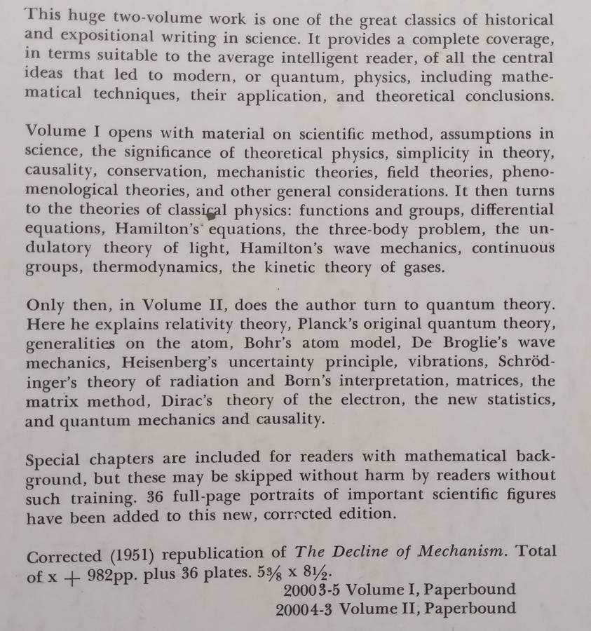 The Rise of the New Physics: Its Mathematical and Physical Theories (Vol. 1) | A. DAbro