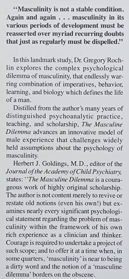 The Masculine Dilemma: A Psychology of Masculinity | Gregory Rochlin