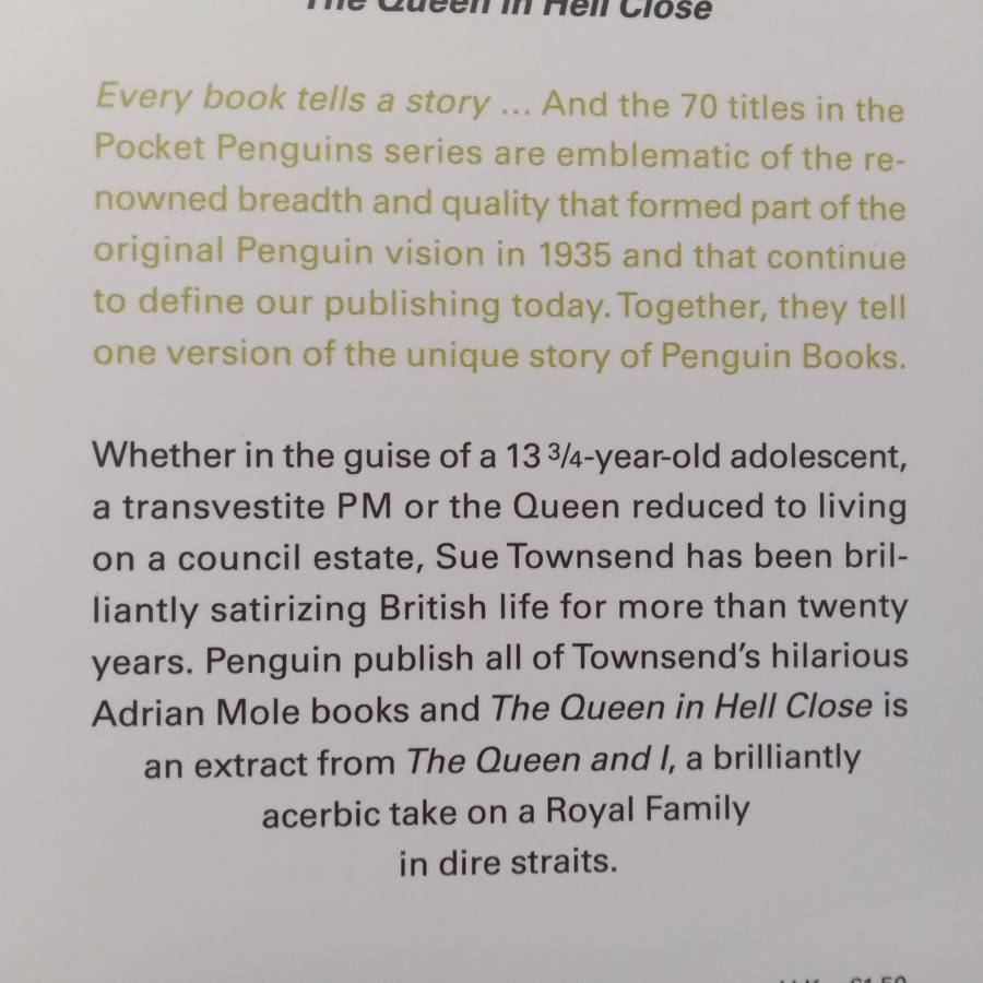 The Queen in Hell Close | Sue Townsend