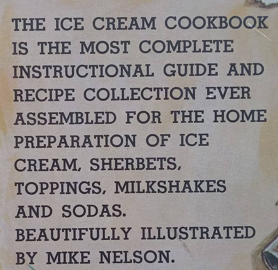 Ice Cream Cook Book | Earl Goldman