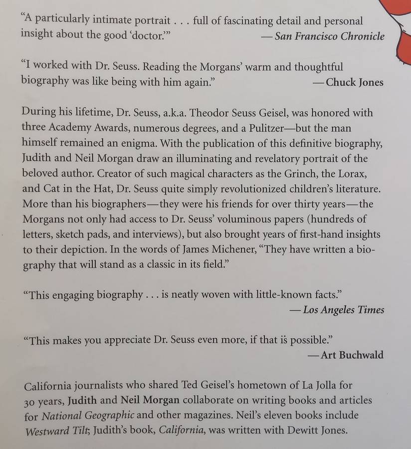 Dr. Seuss & Mr. Geisel: A Biography | Judith & Neil Morgan