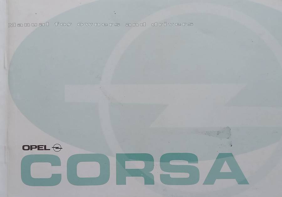 Opel Corsa Owners Manual