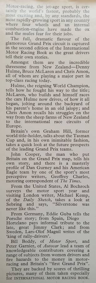 International Motor Racing Book No. 2 | Phil Drackett (Ed.)