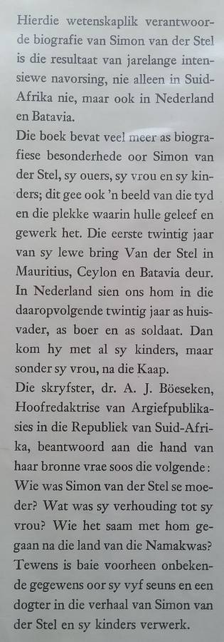 Simon van der Stel en sy Kinders (Afrikaans) | A. J. Boeseken