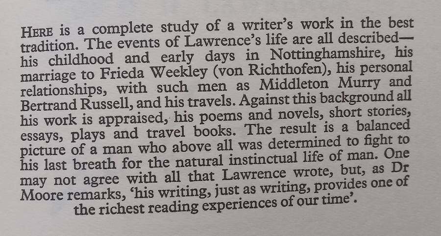 The Life and Work of D. H. Lawrence | Harry T. Moore