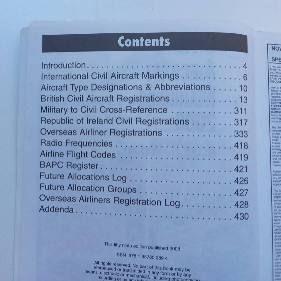 Civil Aircraft Markings 2008 | Allan S. Wright