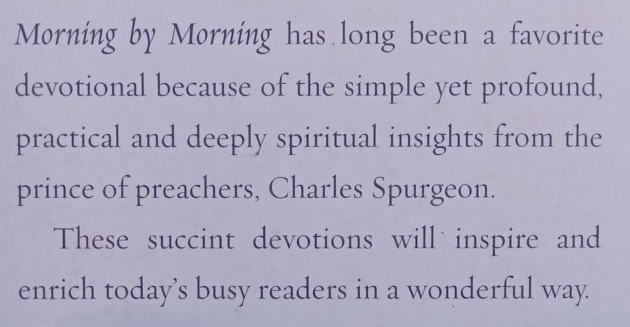 Morning by Morning (One-Minute Devotions) | Charles Spurgeon