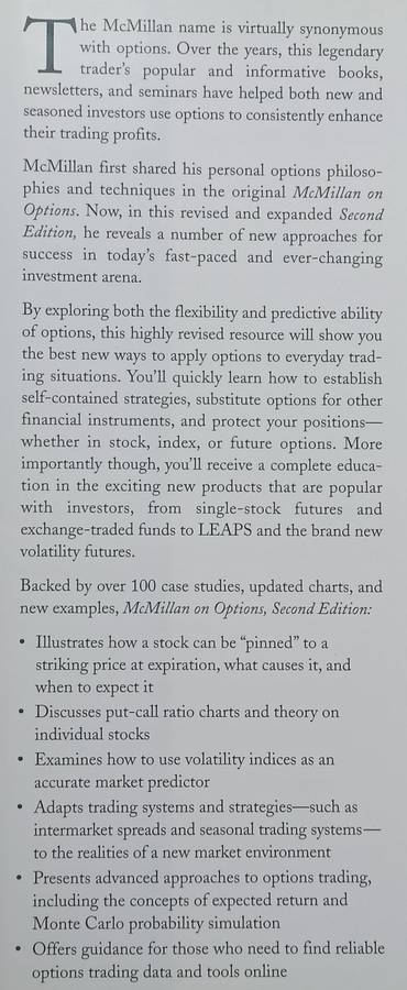 McMillan on Options (2nd Ed.) | Lawrence G. McMillan