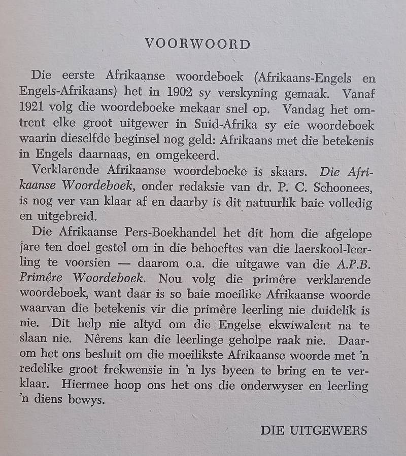 A.P.B. Junior Verklarende Woordeboek | J. F. Jacobs