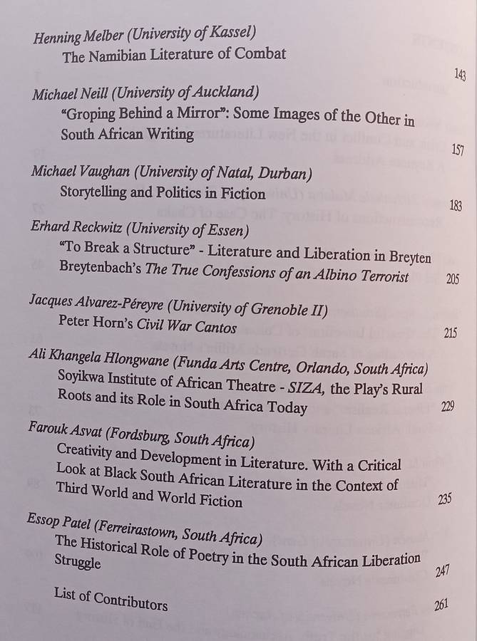 Crisis and Conflict: Essays on Southern African Literature (Copy of Stephan Gray) | Geoffrey V. D...