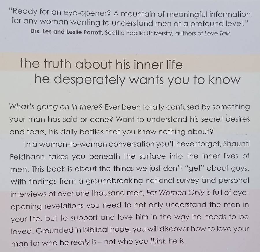 For Women Only: What You Need to Know About the Inner Lives of Men | Shaunti Feldhahn