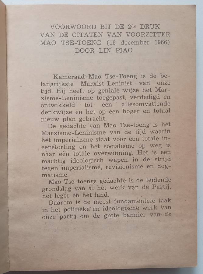 Zitaten van Voorzitter Mao Tse-Toeng (Dutch) | Mao Zedong
