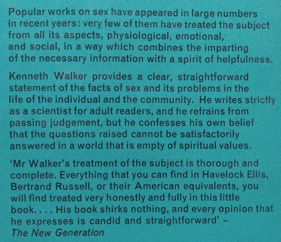 The Physiology of Sex | Kenneth Walker