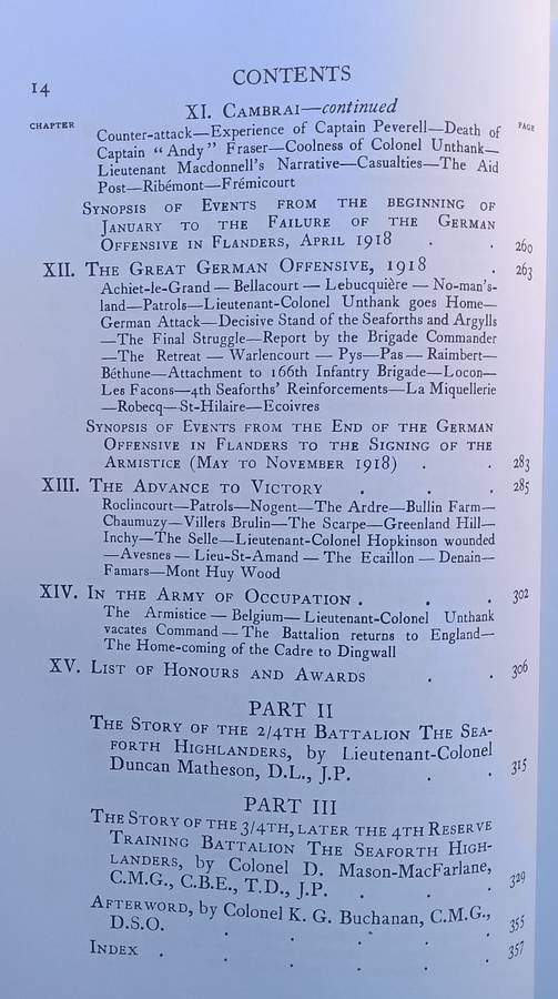 History of the Fourth Battalion, The Seaforth Highlanders | Lieut-Colonel M. M. Haldane